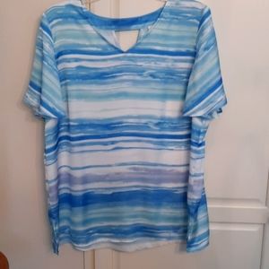 Susan Graver Charmeuse Flutter-Sleeve Tunic